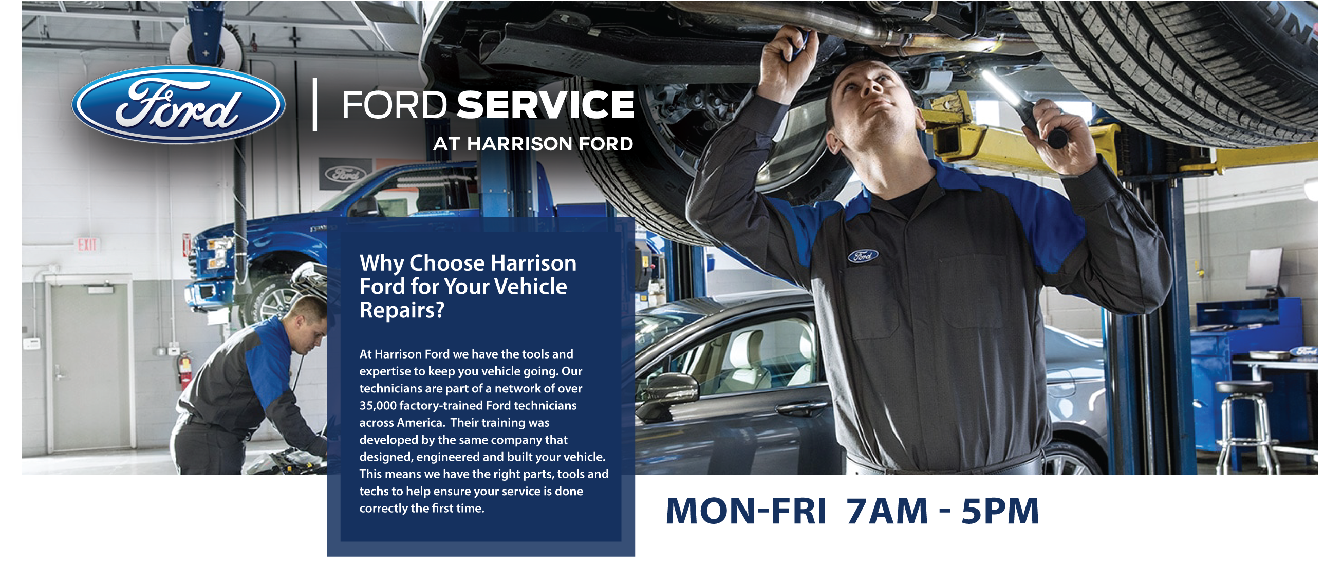 Service at Harrison Ford
